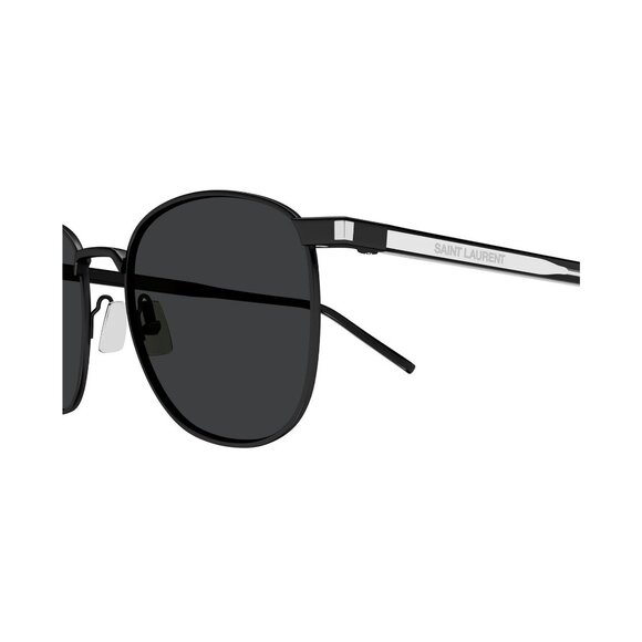 New SAINT LAURENT Black Round SL 747 006 Sunglasses Women - Picture 3 of 4
